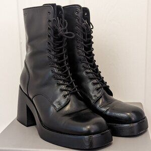 Vagabond Shoemakers Brooke Leather Lace-up Boots size 10 US